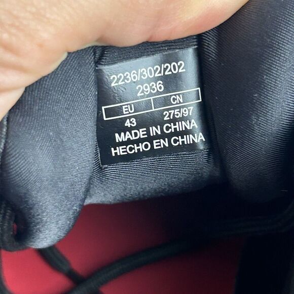 ZARA MAN sneakers Shoes Size EU 43 US 10 Black / Red Lace Up Fashion Casual - Picture 11 of 11